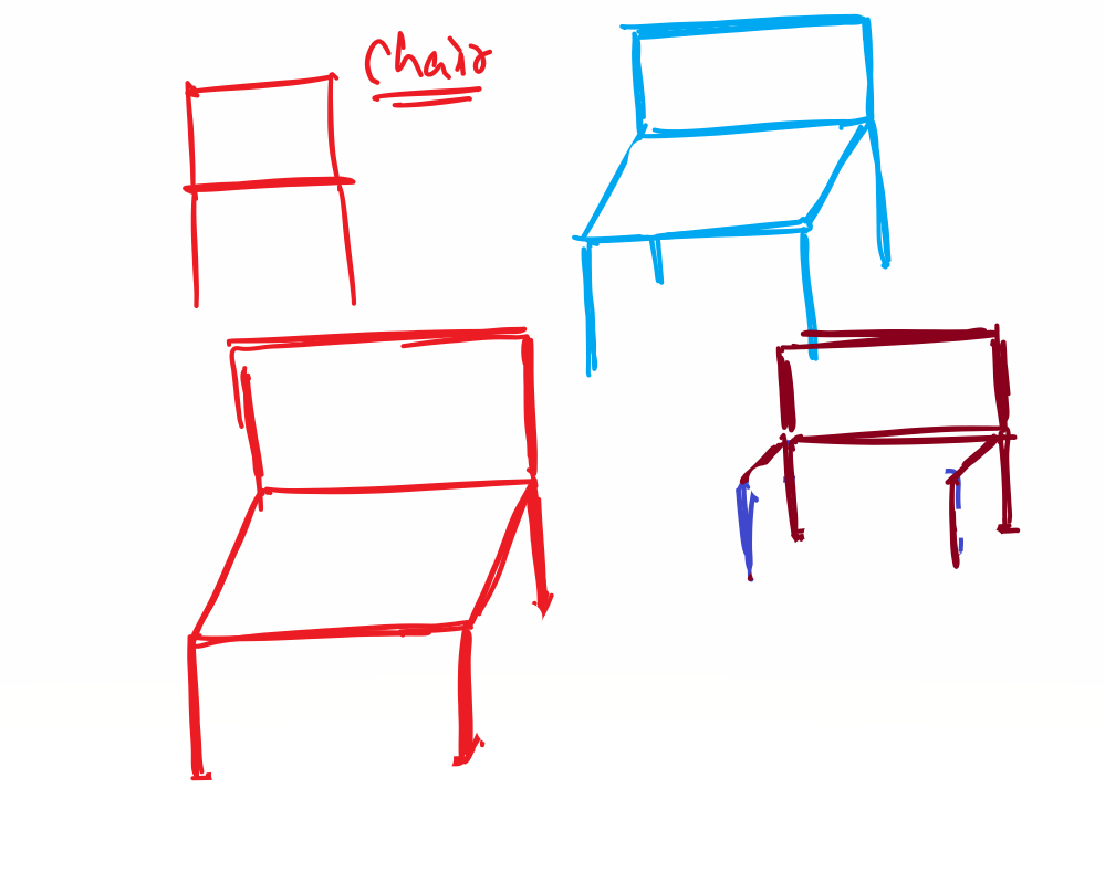 A whiteboard from a live Xcelvations session filled with playful freehand sketches